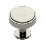 M Marcus Heritage Brass Stepped Disc Design Cabinet Knob with Rose 32mm 